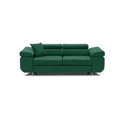 Elegancka sofa 2-osobowa komfortowa stylowa velvet Granatowa