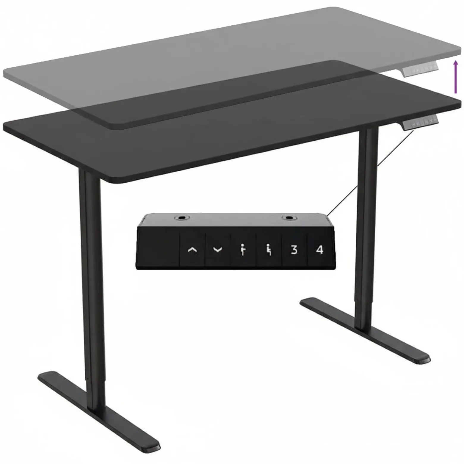 Elektryczne biurko Spacetronik Moris 121BB 120x60