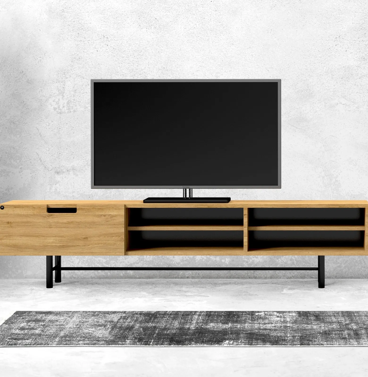 Emra Wood RTV-57 Szafka Rtv Dąb Loft