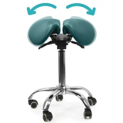 Ergonomiczny hoker regulowany SELLA niebieski