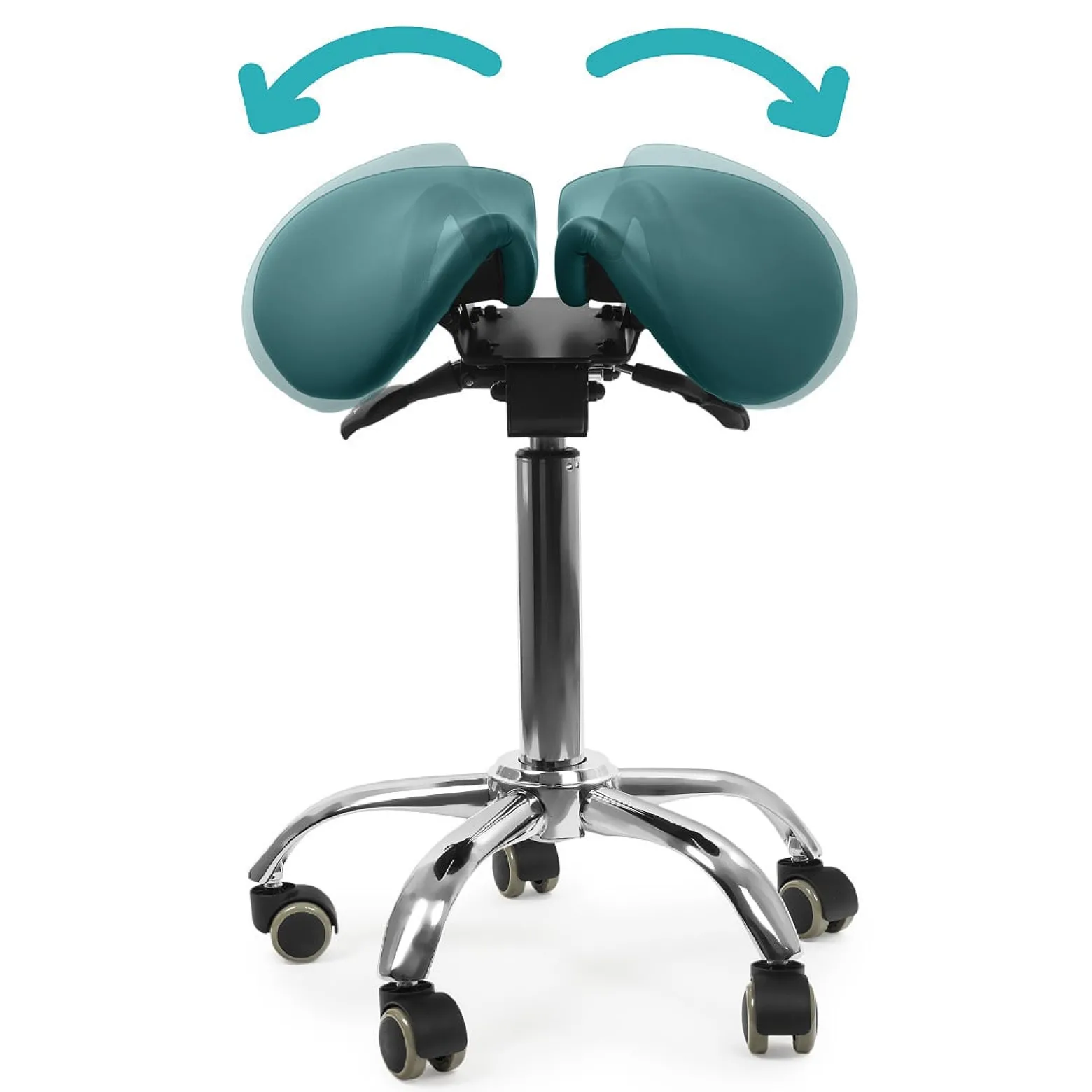 Ergonomiczny hoker regulowany SELLA niebieski