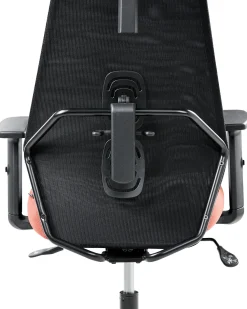 Ergonomiczny fotel biurowy czarny z czerwonym