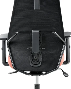 Ergonomiczny fotel biurowy czarny z czerwonym
