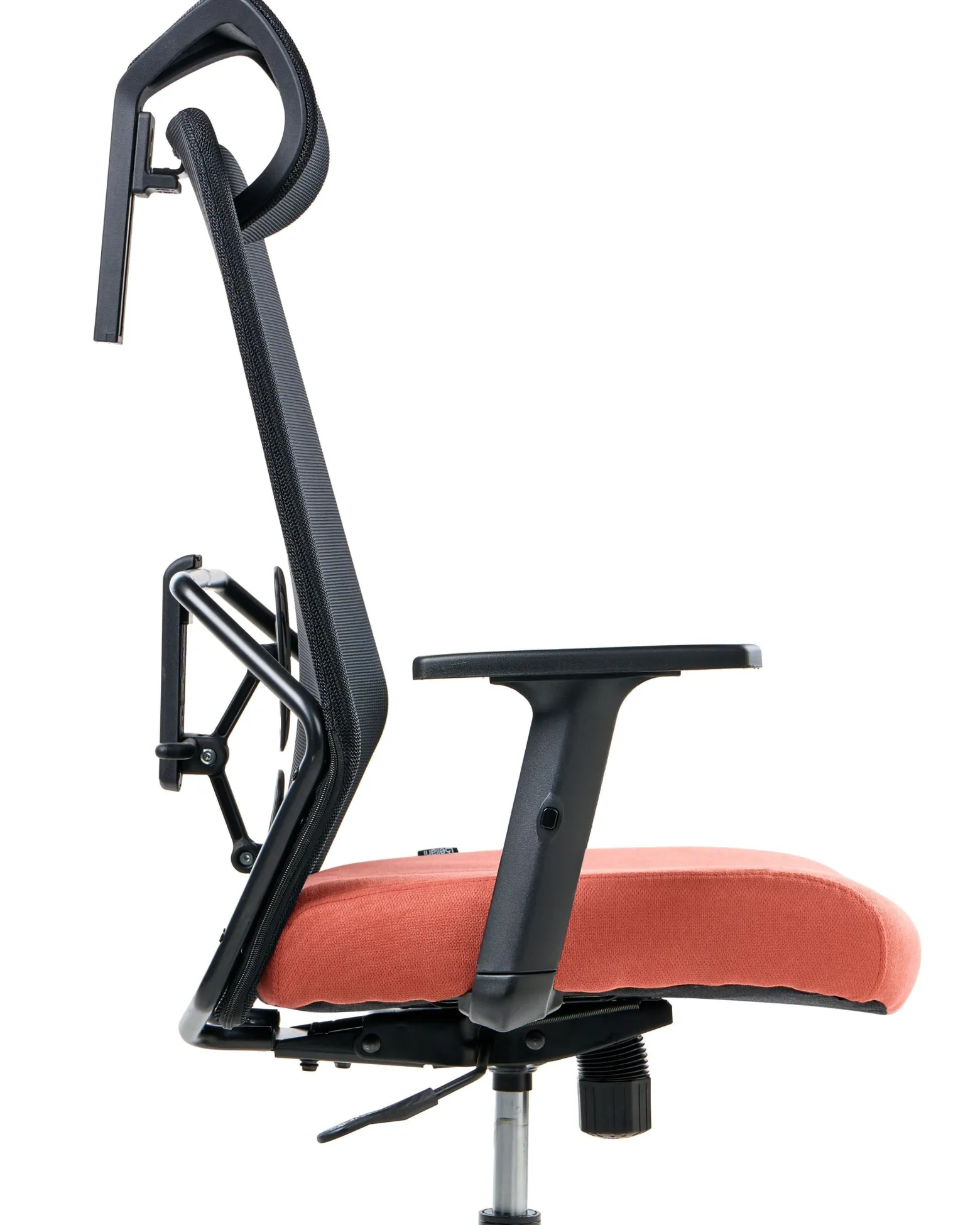 Ergonomiczny fotel biurowy czarny z czerwonym