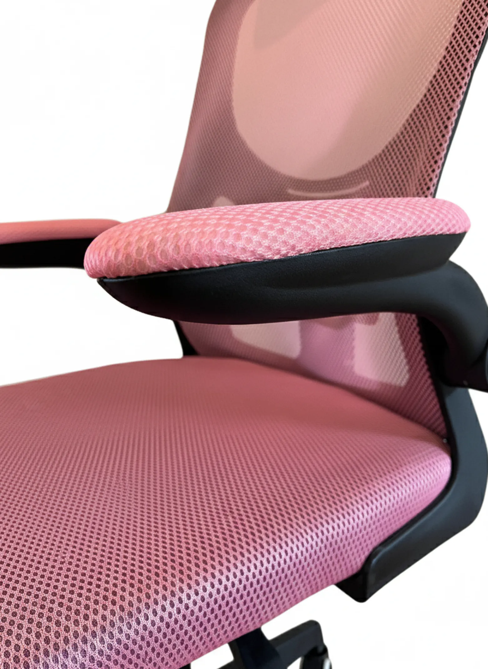 Ergonomiczny fotel biurowy obrotowy mikrosiatka BATI czarno-biały