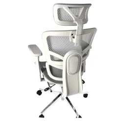 Ergonomiczny fotel biurowy regulowane krzesło z siatki - Szare