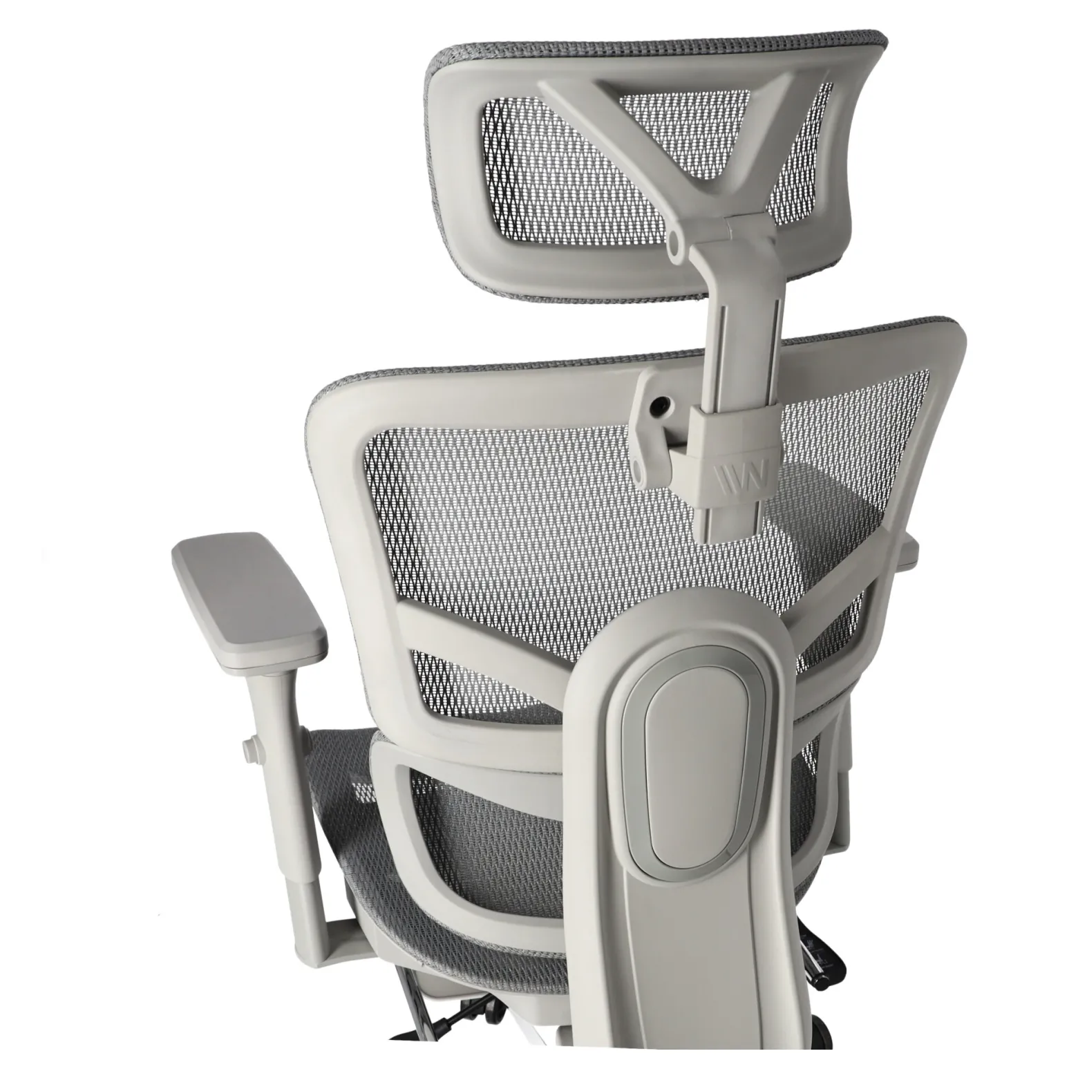 Ergonomiczny fotel biurowy regulowane krzesło z siatki - Szare