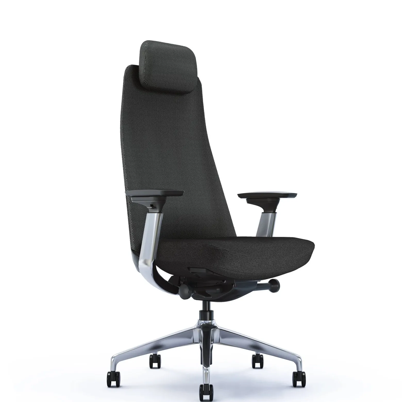 Ergonomiczny fotel biurowy X-ME chrom/czarny