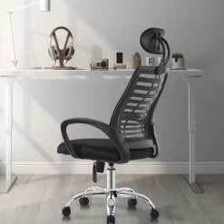 Ergonomiczny fotel obrotowy krzesło biurowe OZI czarny