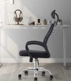 Ergonomiczny fotel obrotowy krzesło biurowe OZI czarny