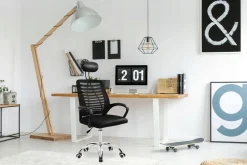 Ergonomiczny fotel obrotowy krzesło biurowe OZI czarny