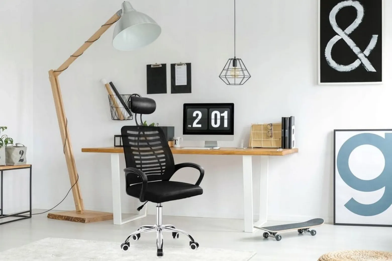 Ergonomiczny fotel obrotowy krzesło biurowe OZI czarny