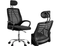 Ergonomiczny fotel obrotowy krzesło biurowe OZI czarny