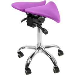 Ergonomiczny hoker regulowany SELLA fioletowy
