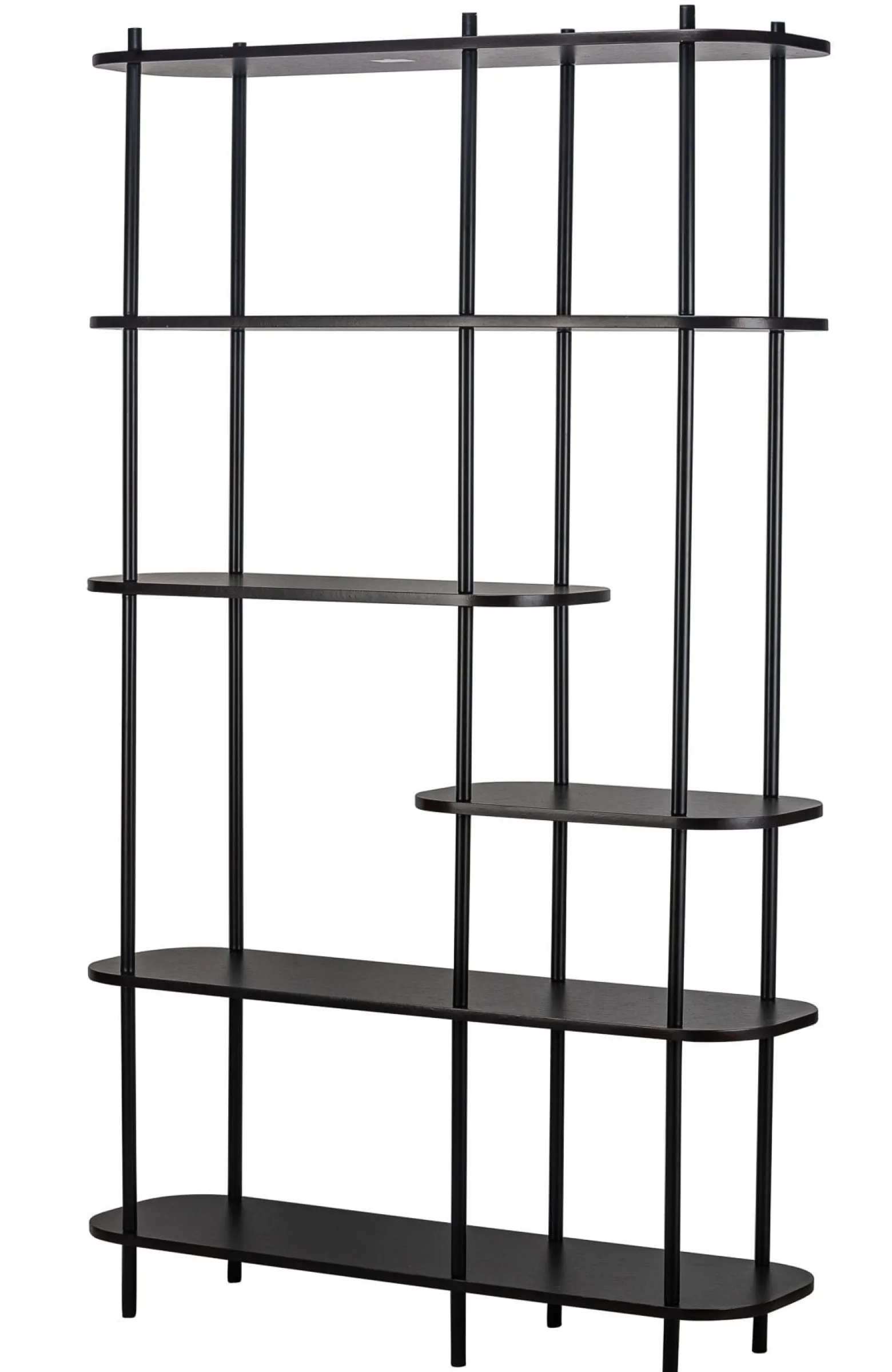 Etagère Nowoczesna w stylu metalowo-drewnianym