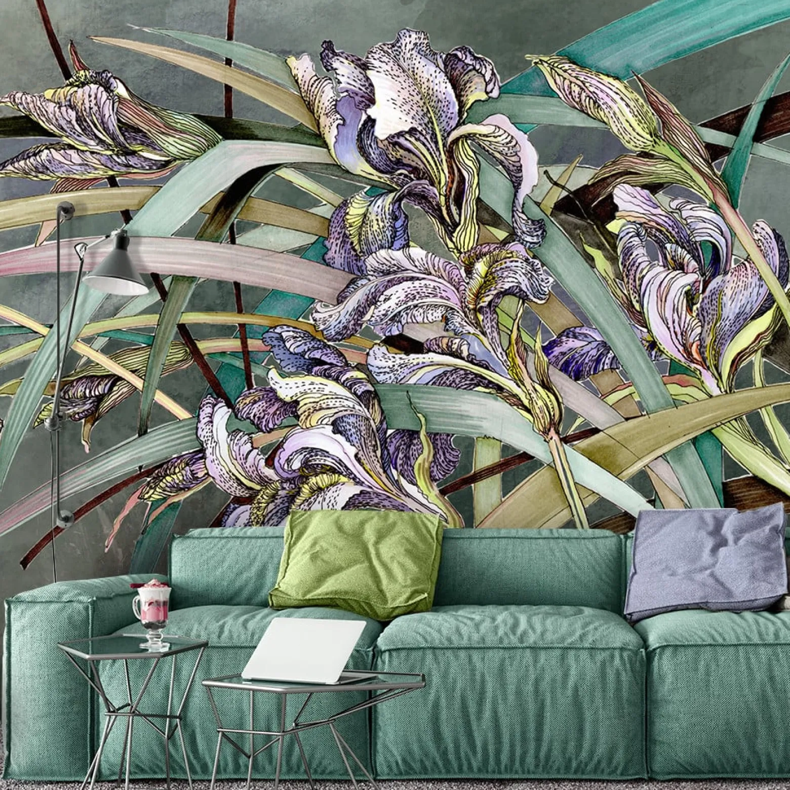 Feeby Fototapeta, Kwiaty Irysy natura rośliny 150x105