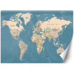 Feeby Fototapeta, Mapa polityczna świata 150x105