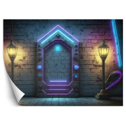 Feeby Fototapeta Portal Neon Abstrakcja