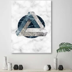 Feeby Obraz, Abstrakcja geometryczna - marmur 40x60