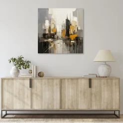 Feeby Obraz do salonu, Miasto Abstrakcja Architektura 30x30