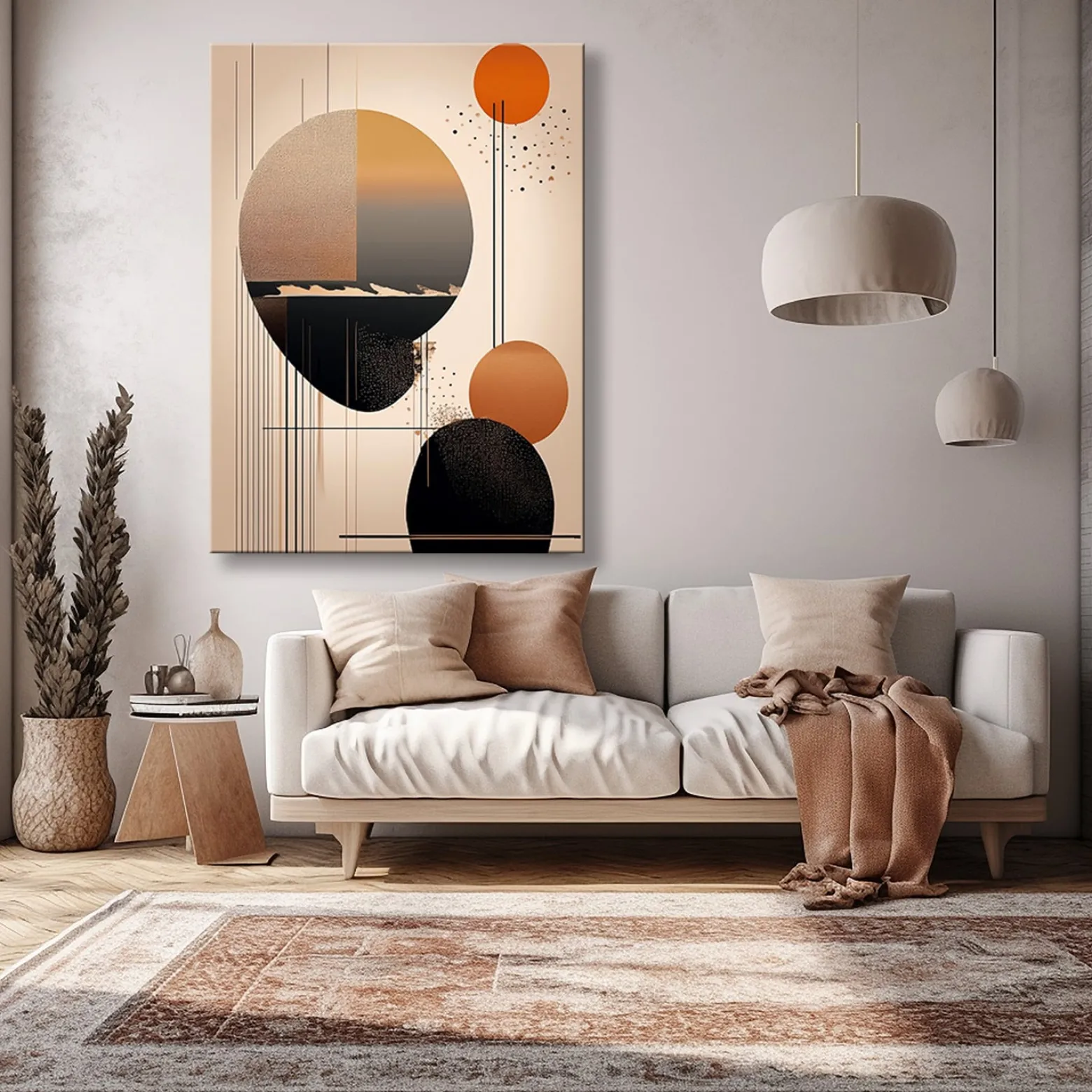 Feeby Obraz na płótnie, Abstrakcja Kształty Geometryczne 40x60