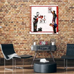 Feeby Obraz na płótnie, Banksy I love New York 30x30
