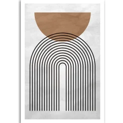 Feeby Obraz na płótnie, Geometryczne koła w stylu boho 40x60