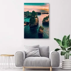 Feeby Obraz na płótnie, Skały Morze Turkusowy 40x60