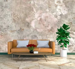Feeby Fototapeta, Beton kwiat róży boho 150x105