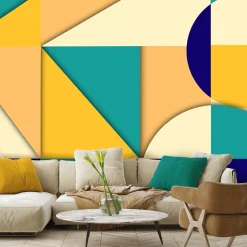 Feeby Fototapeta, Geometryczne kształty abstrakcja 100x70