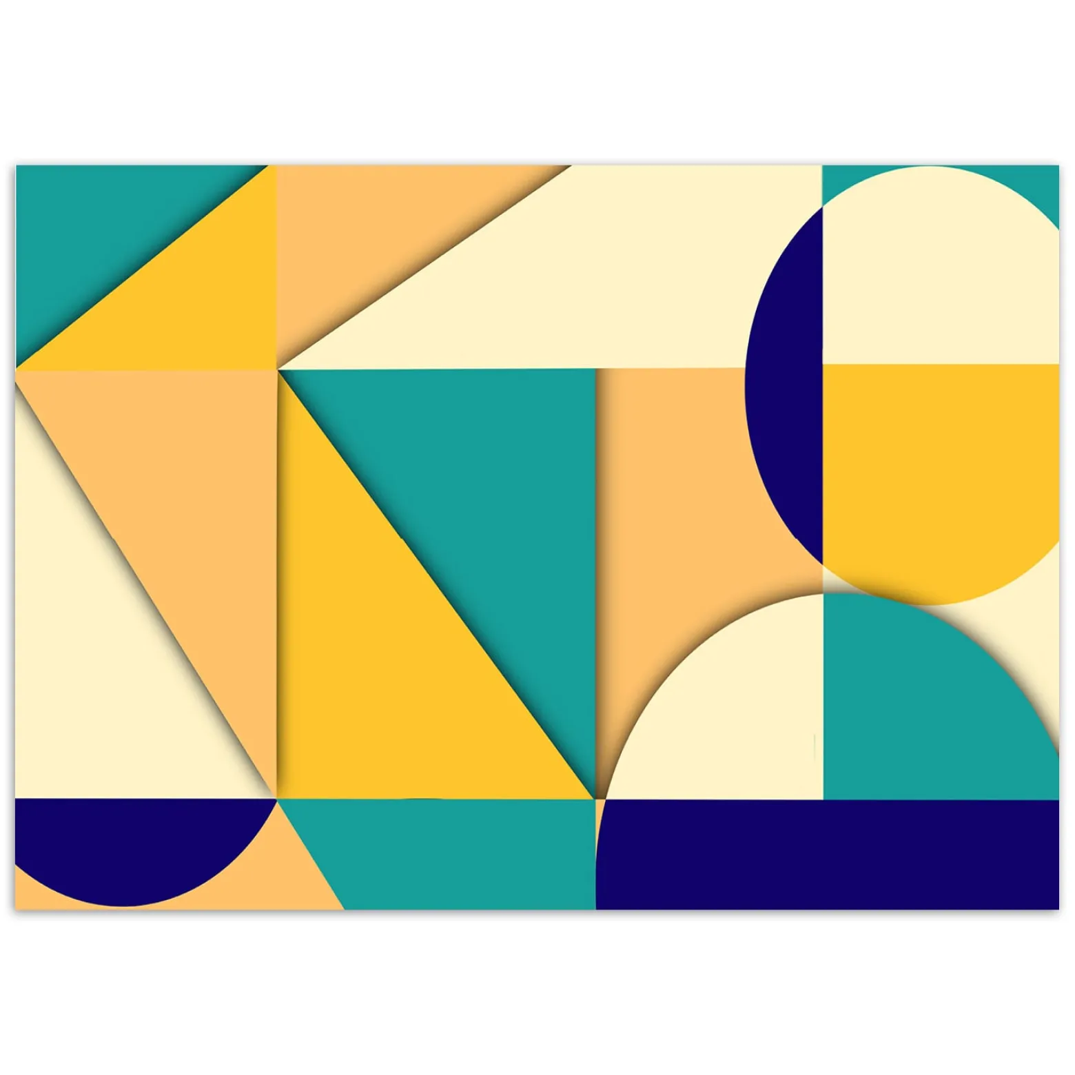 Feeby Fototapeta, Geometryczne kształty abstrakcja 100x70