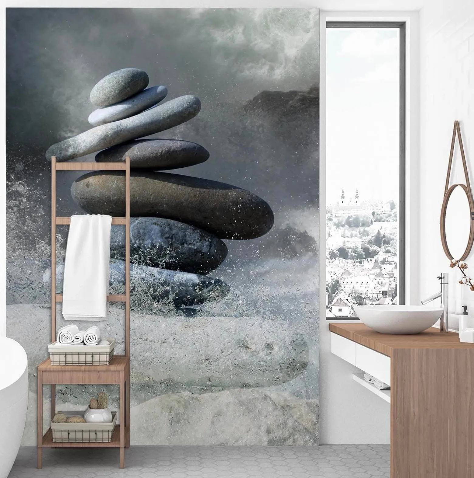 Feeby Fototapeta, Kamienie zen spa 100x140
