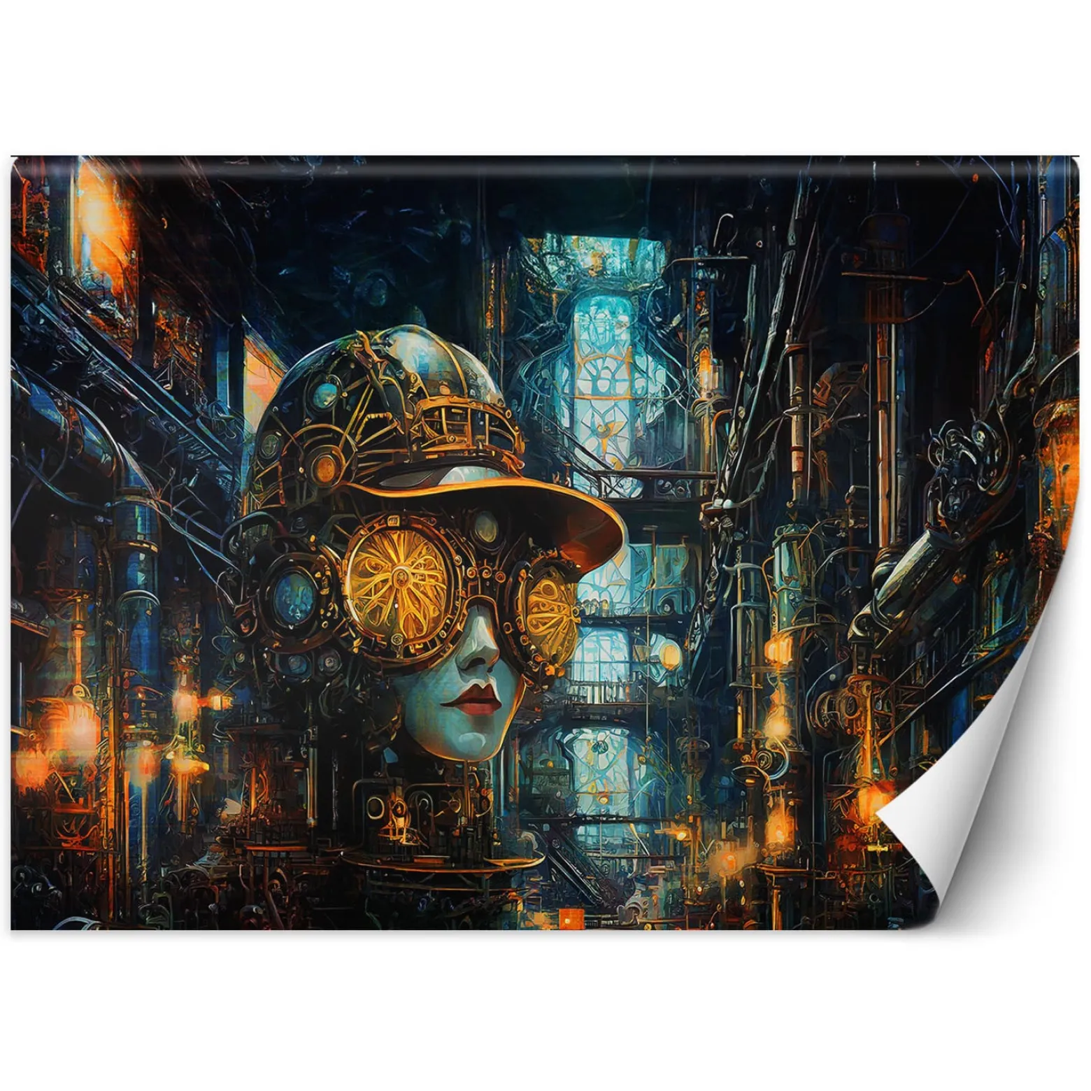Feeby Fototapeta, Kobieta Abstrakcja Steampunk 150x105