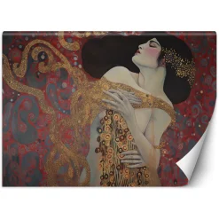 Feeby Fototapeta, Kobieta czerwona abstrakcja - G. Klimt 150x105