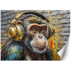 Feeby Fototapeta, Małpa DJ 150x105