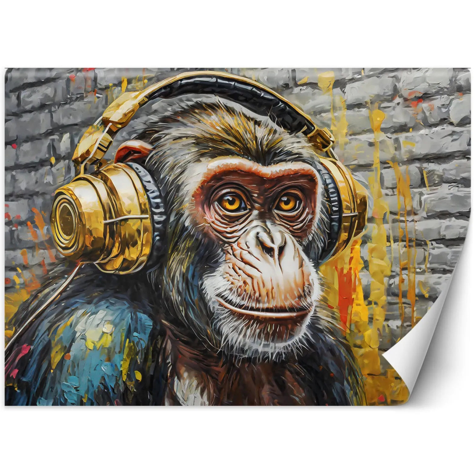 Feeby Fototapeta, Małpa DJ 150x105