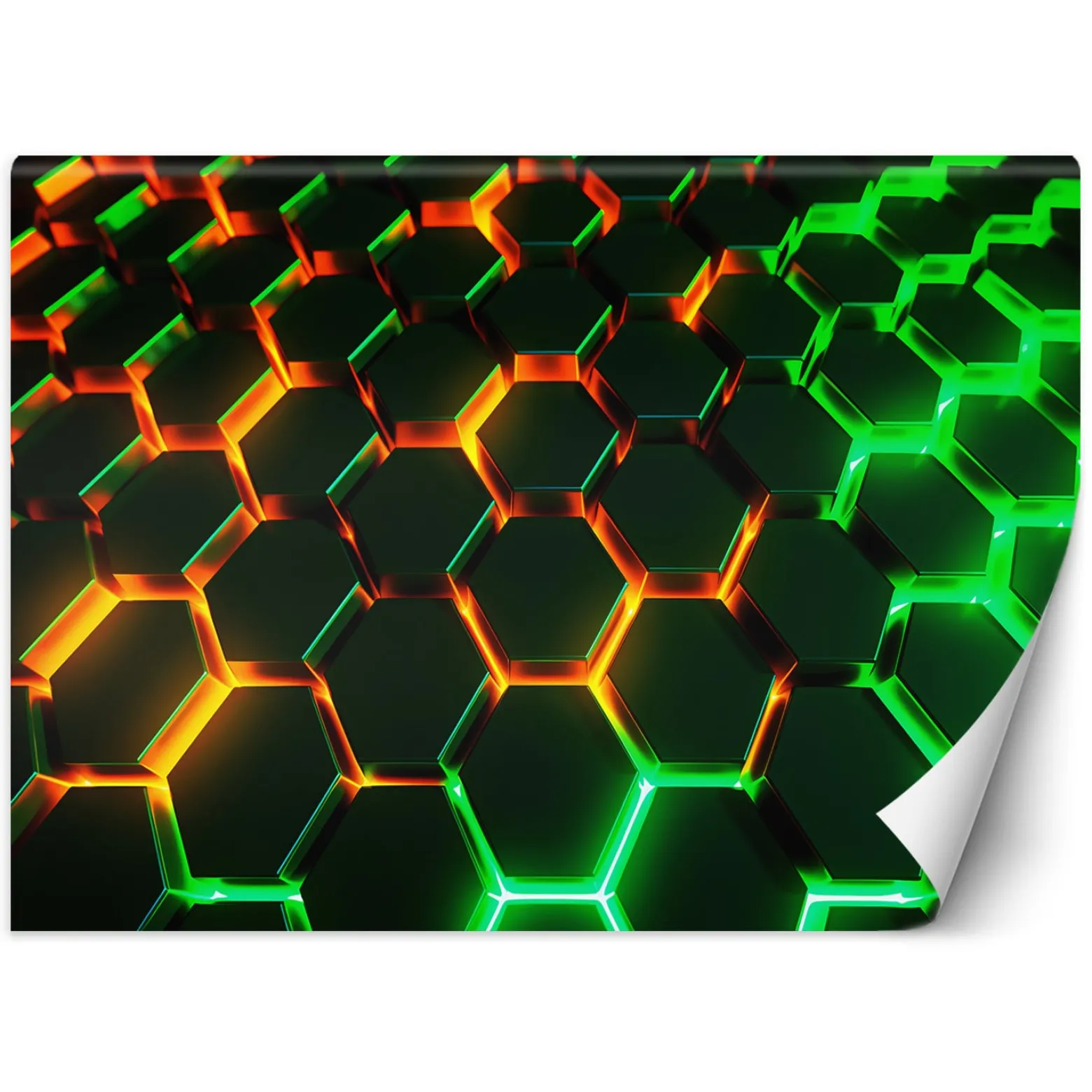 Feeby Fototapeta, Neonowe kształty abstrakcja 3D 150x105
