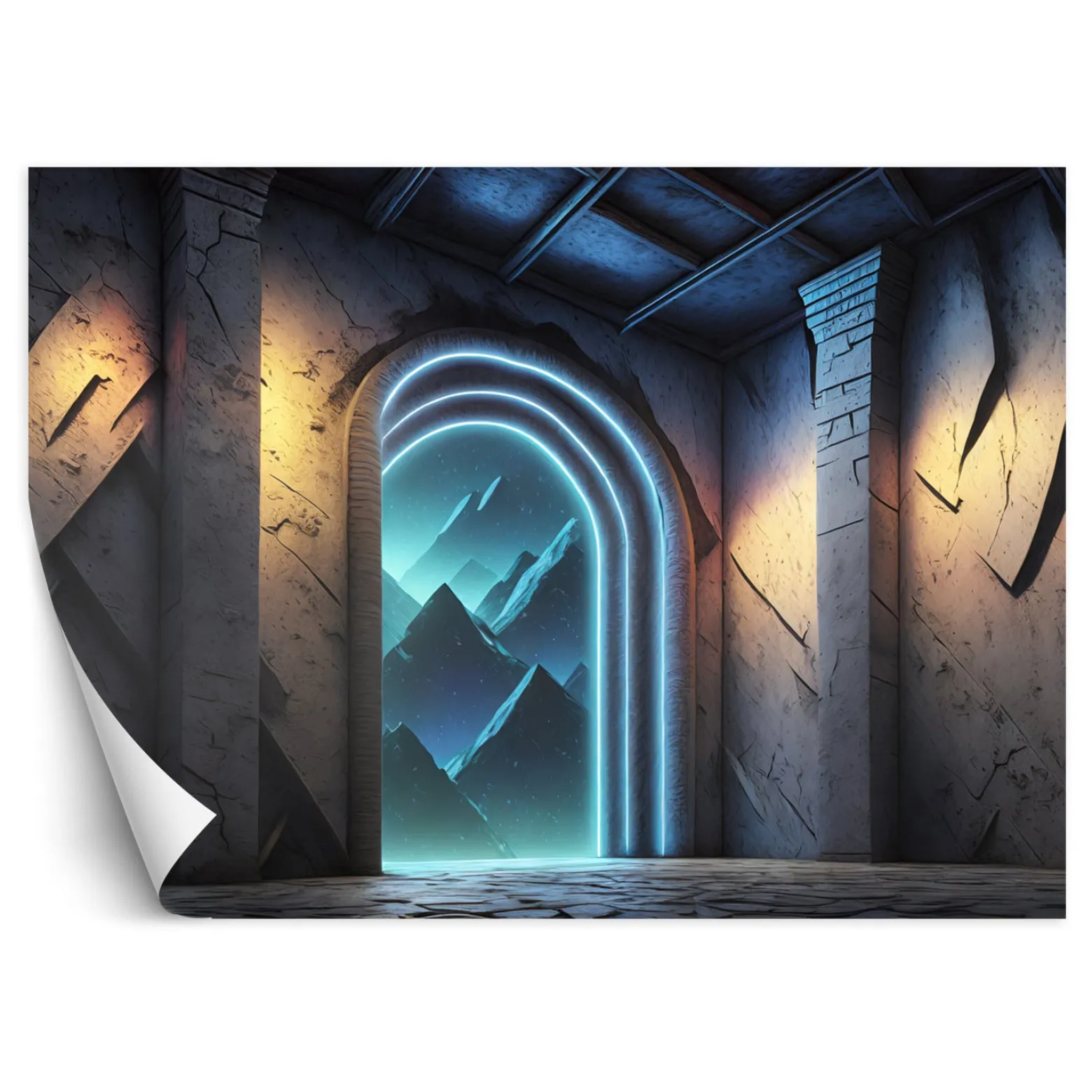 Feeby Fototapeta Portal Neon Fantastics Abstrakcja