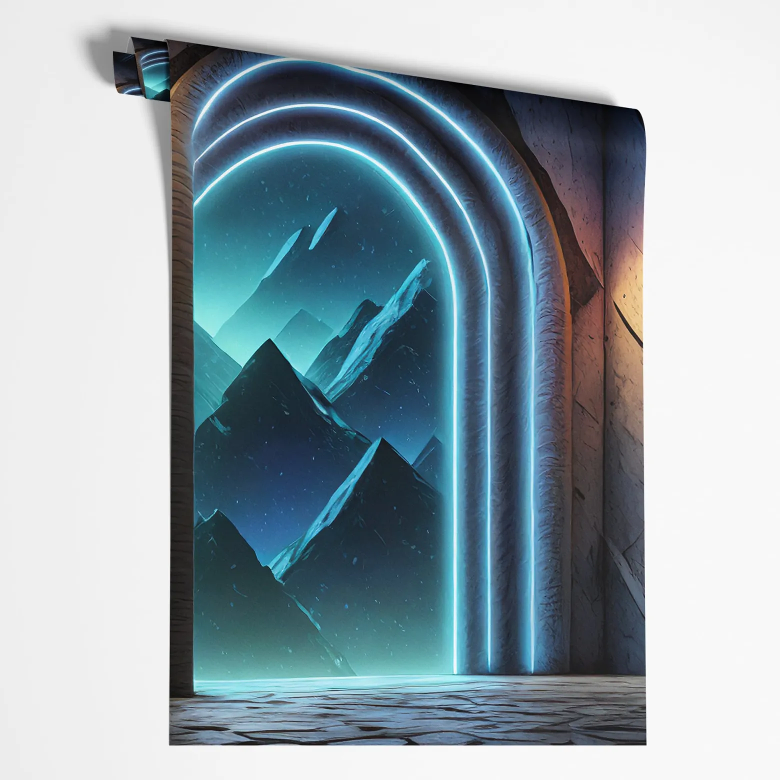 Feeby Fototapeta Portal Neon Fantastics Abstrakcja