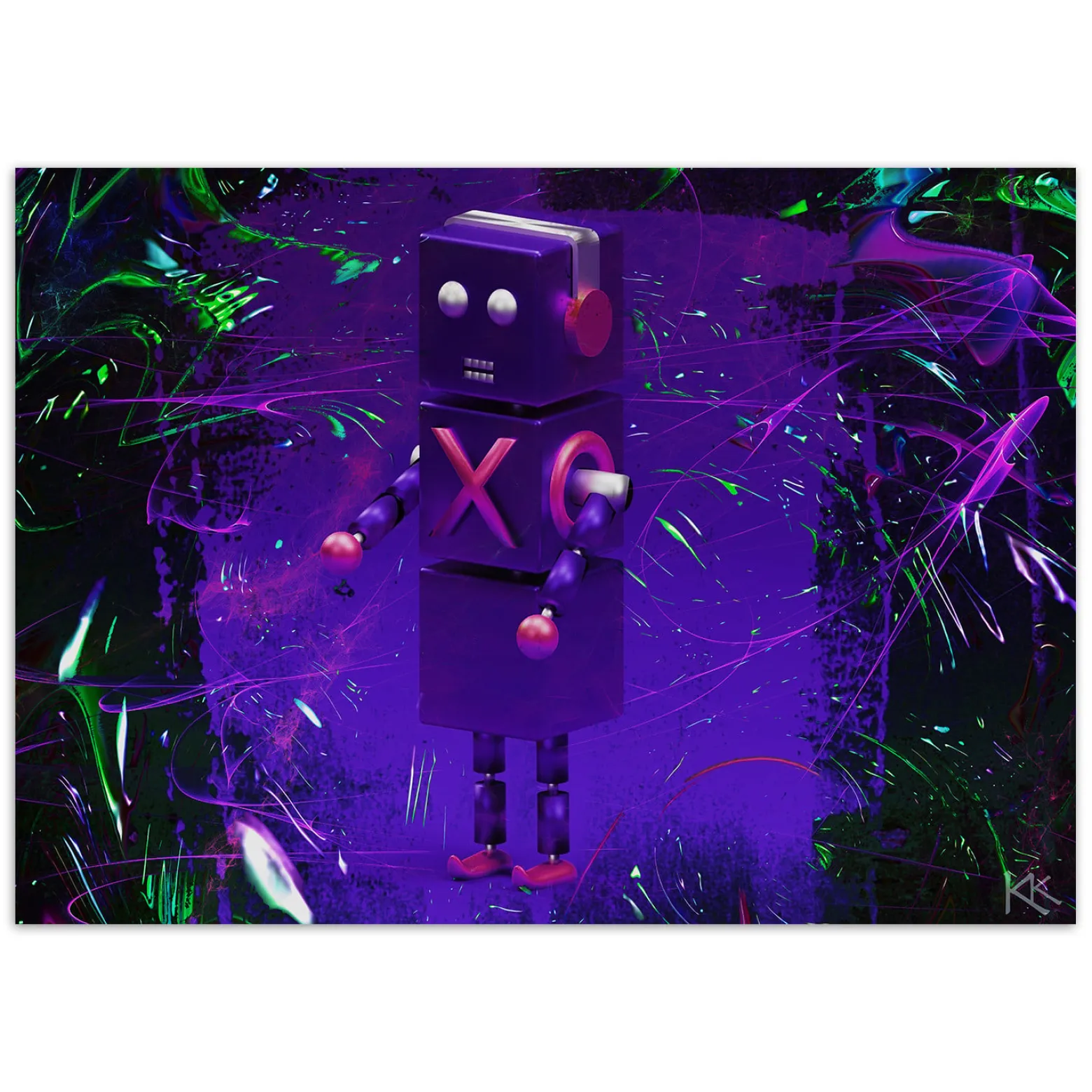 Feeby Fototapeta, Robot dla gracza symbole 150x105