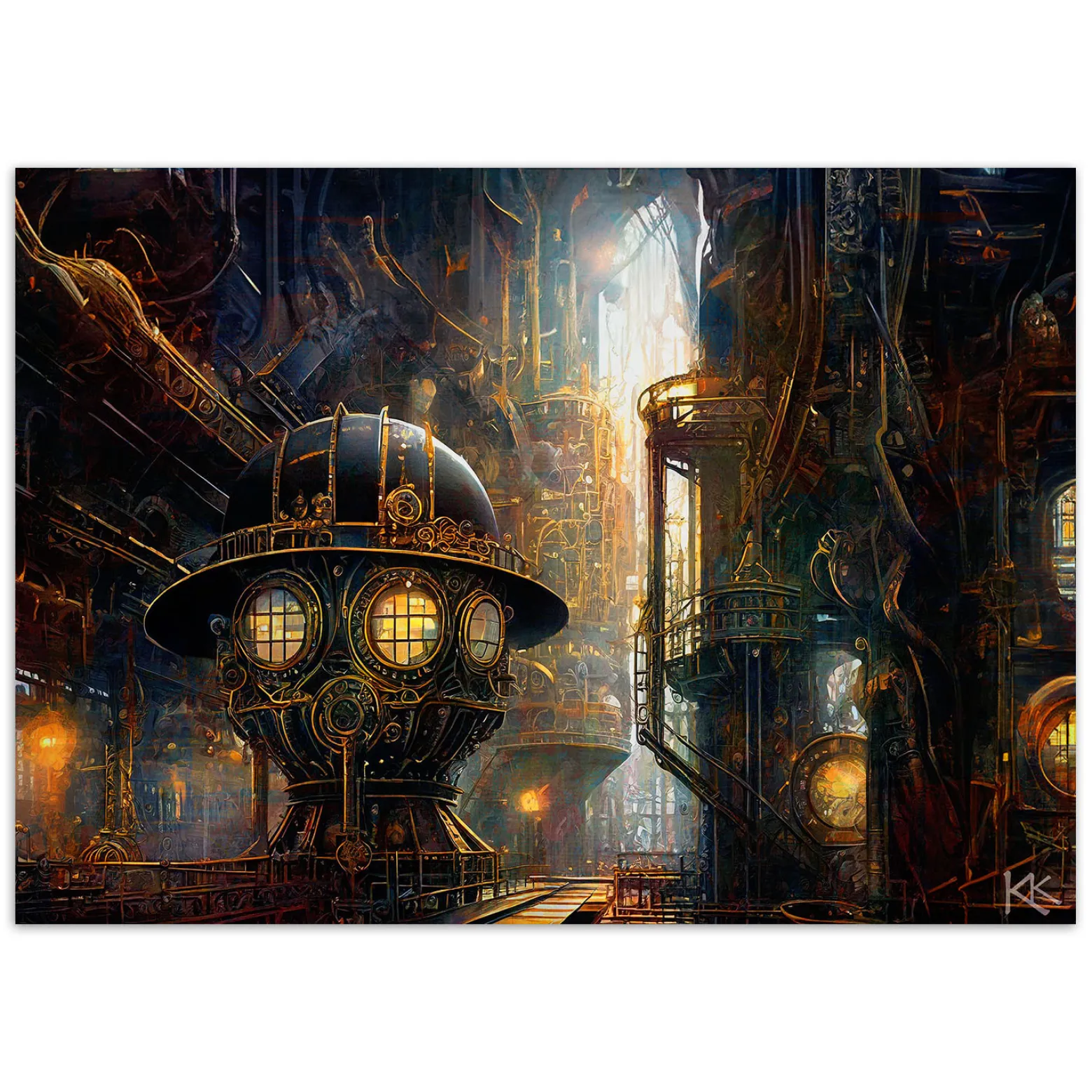 Feeby Fototapeta, Steampunkowa Abstrakcja 150x105