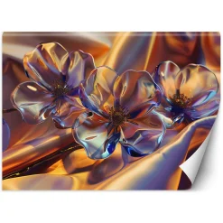 Feeby Fototapeta, Szklane kwiaty w jedwabiu 150x105