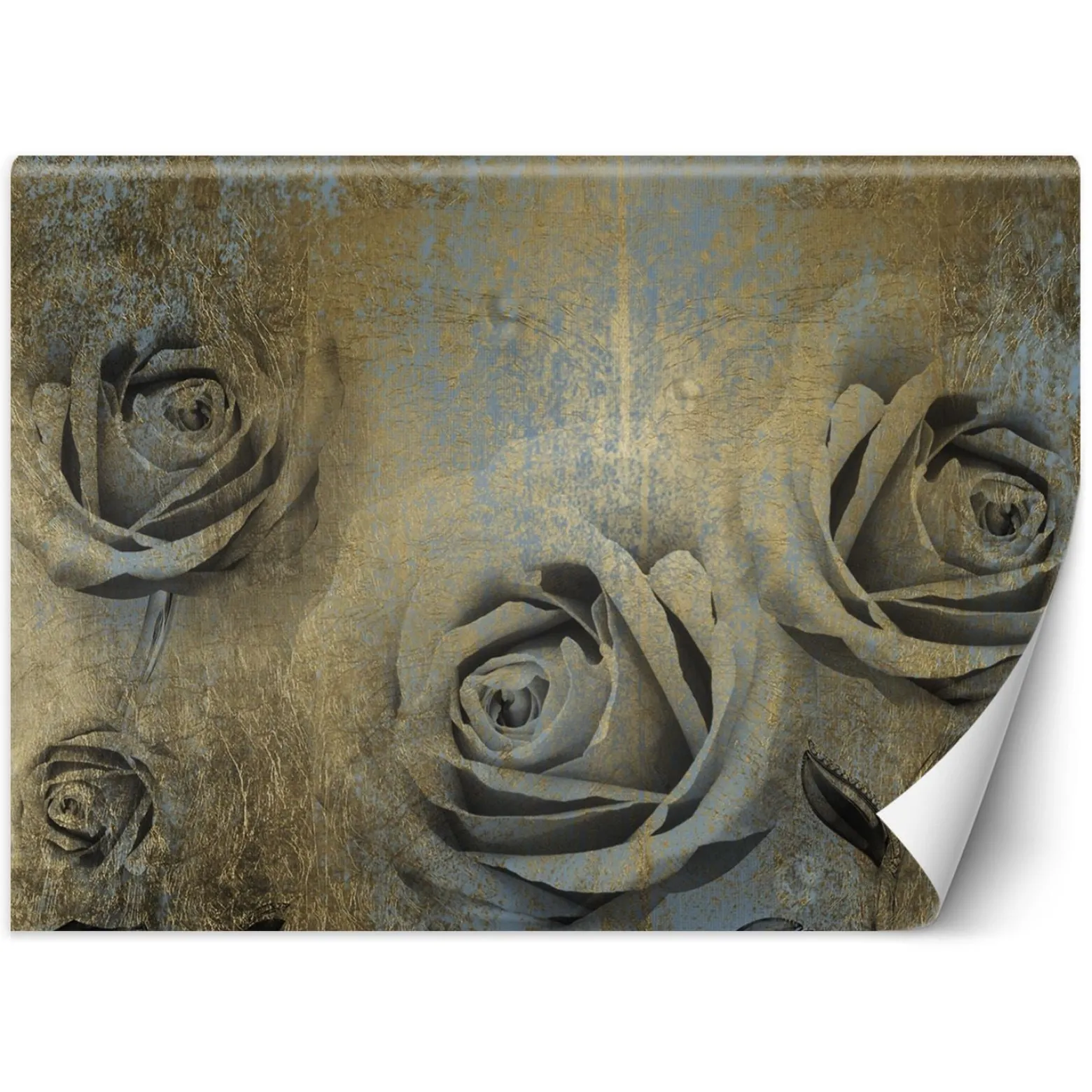 Feeby Fototapeta, Złote róże kwiaty 150x105