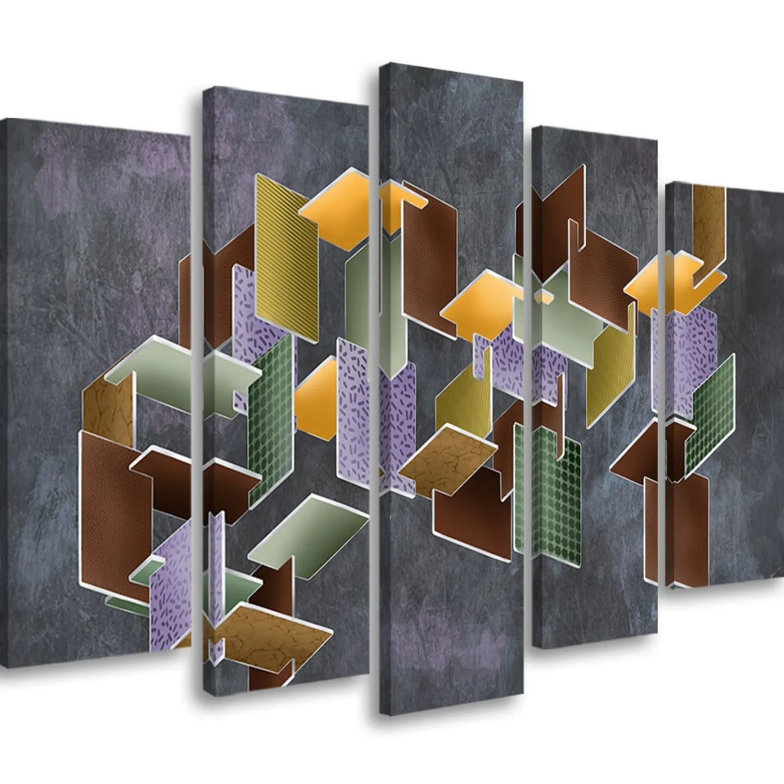 Feeby Obraz 5 częściowy na płótnie Puzzle 3D