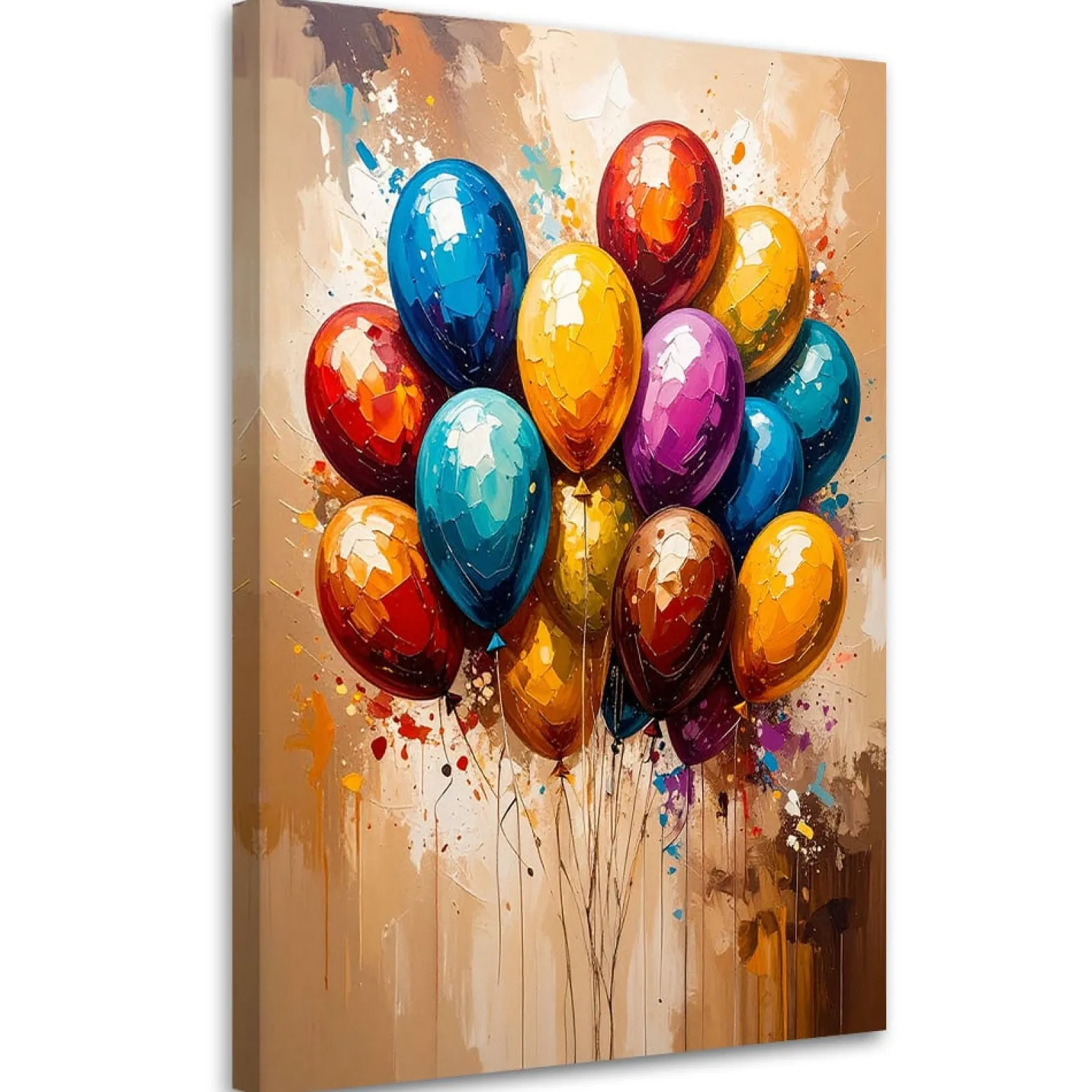 Feeby Obraz do pokoju dziecka, Kolorowe Balony Abstrakcja 40x60