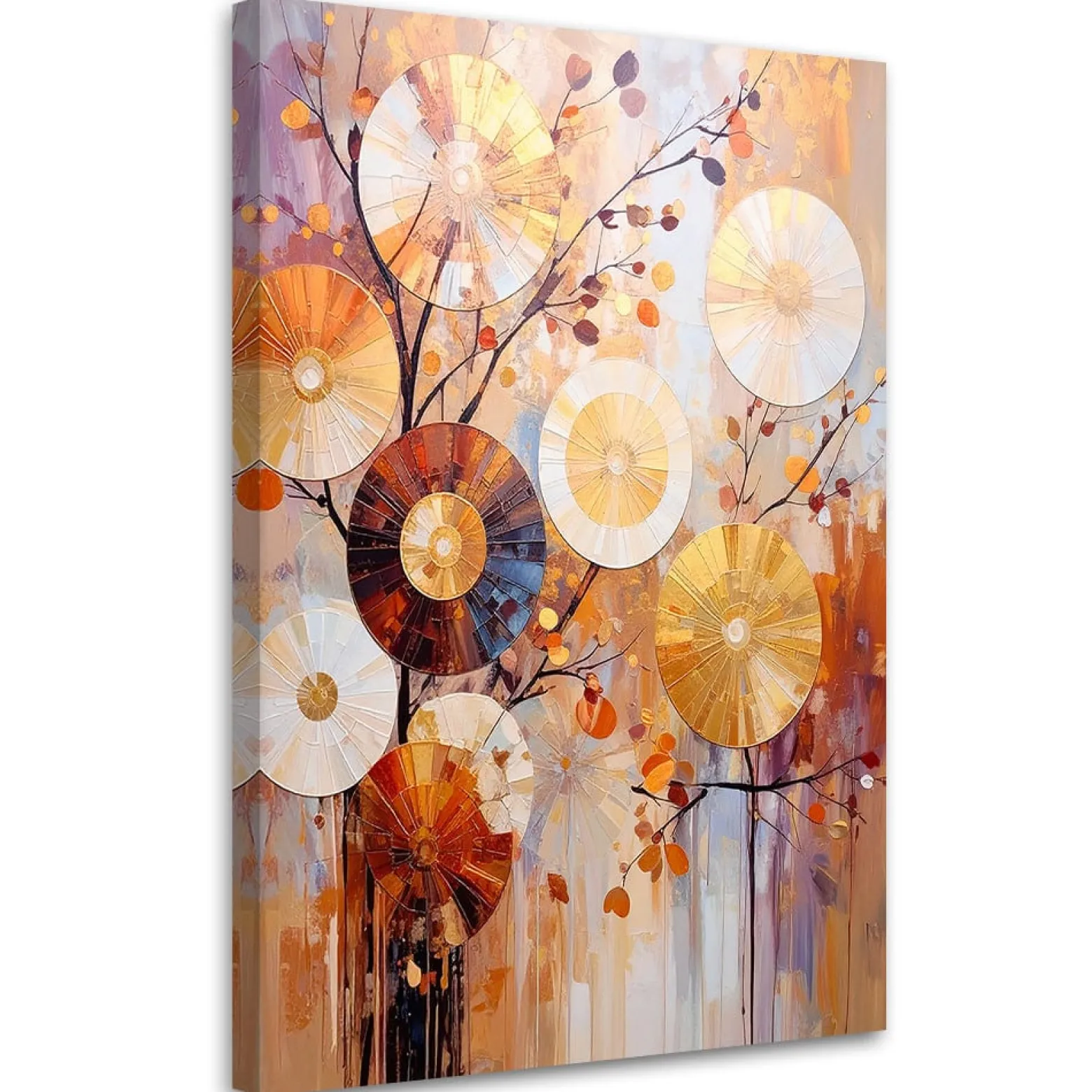 Feeby Obraz do salonu sypialni, Nowoczesna Abstrakcja Koła 40x60