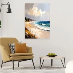 Feeby Obraz do salonu sypialni, Morze Plaża Pejzaż morski 40x60