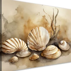 Feeby Obraz, marynistyczny muszle akryl 60x40