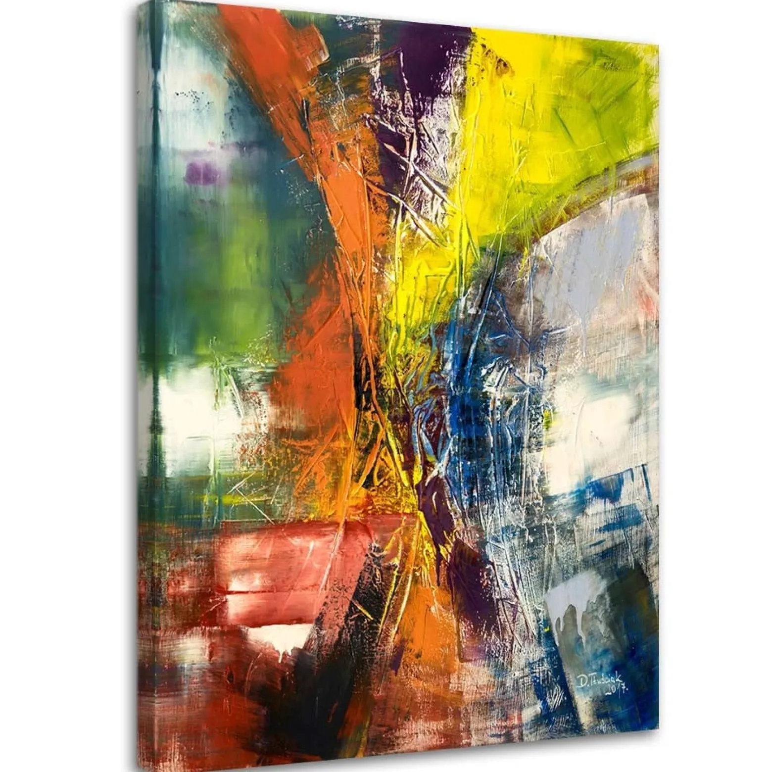Feeby Obraz na płótnie, Abstrakcja Feeria barw 40x60