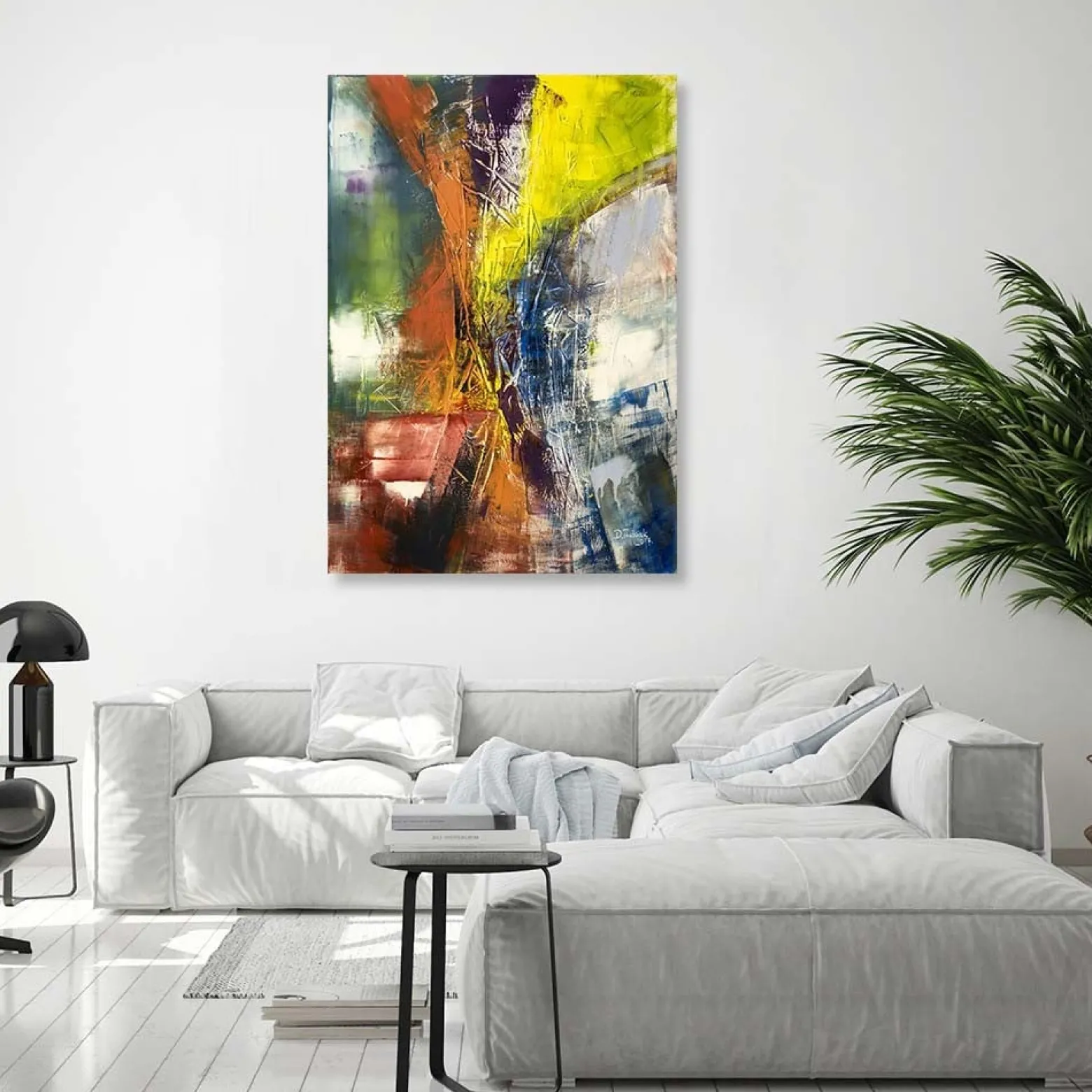 Feeby Obraz na płótnie, Abstrakcja Feeria barw 40x60